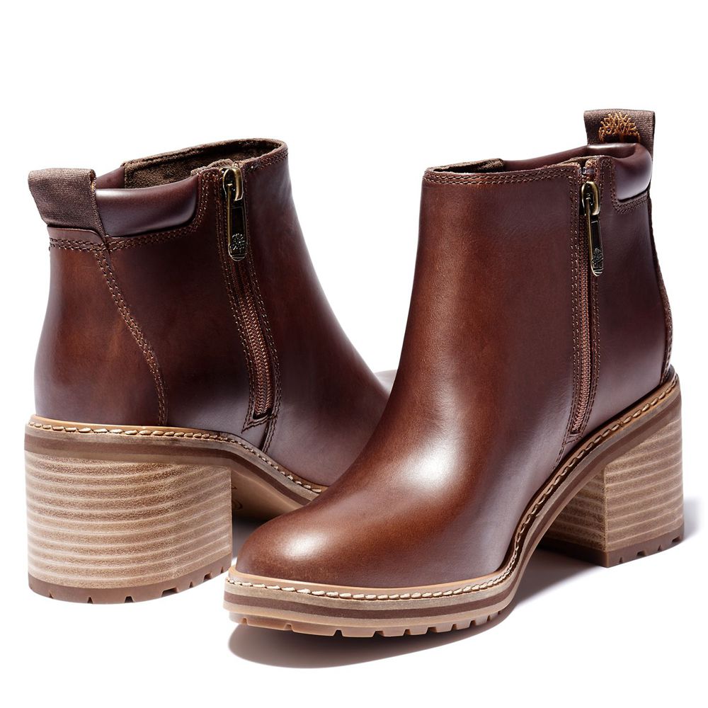 Timberland Womens Ankle Boots Sienna High - Brown - India RX2861953